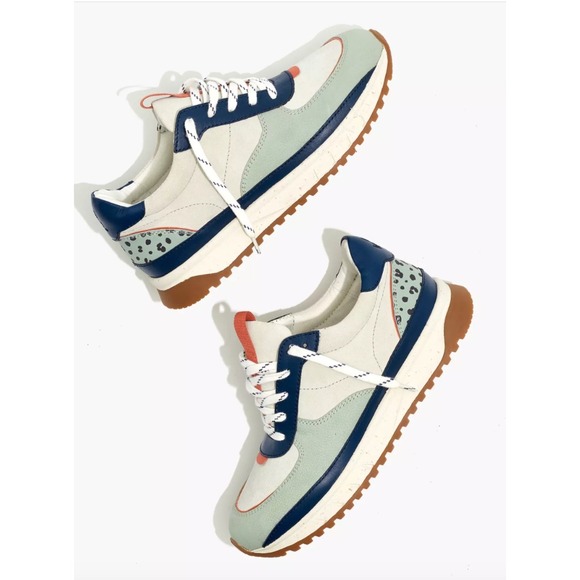 Madewell Shoes - Madewell Kickoff Trainer Sneakers in Colorblock Suede and Nubuck‎ Leather Sizd 7